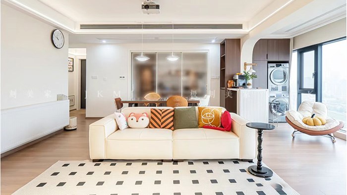 長沙陽光城愉景苑-180m²中古風·湖南極刻美家全屋整裝