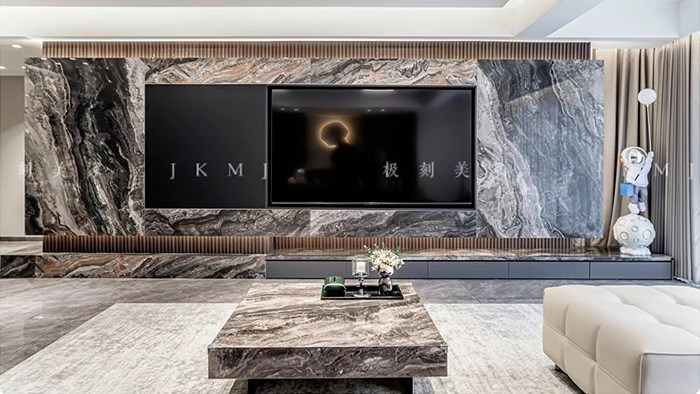 長沙保利金香檳-145m²意式輕奢風·湖南極刻美家全屋整裝