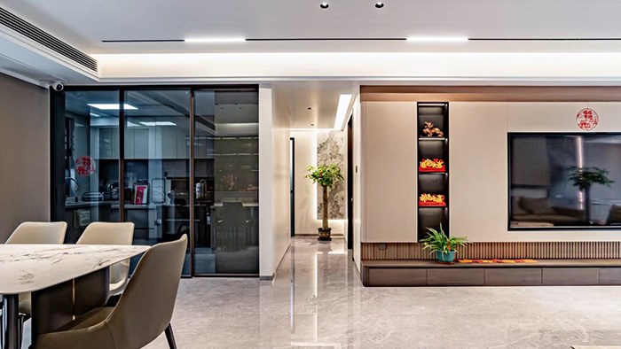 長沙建發(fā)玖洲和璽-143m²現代現代輕奢·極刻美家全屋整裝