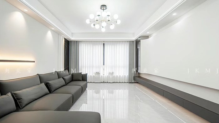常德-萬(wàn)建紫庭｜125m²現(xiàn)代黑白灰·極刻美家全屋整裝