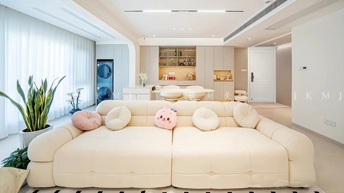 長(zhǎng)沙-悅江府｜122m²現(xiàn)代奶油風(fēng)·極刻美家全屋整裝