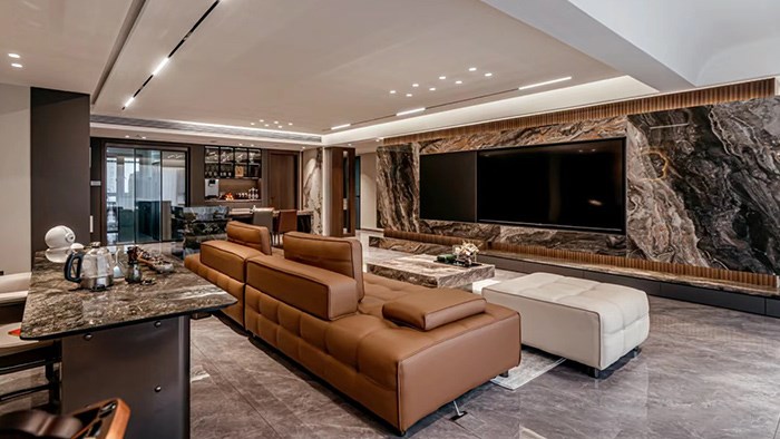 保利金香檳，145平意式輕奢風(fēng)·極刻美家全屋整裝