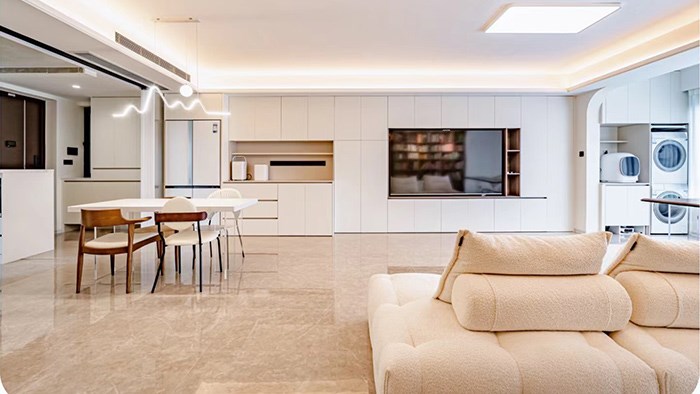 長沙 華潤凱旋門 (完工實(shí)拍）140m²現(xiàn)代風(fēng)格·極刻美家